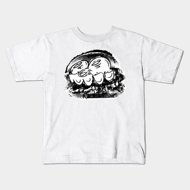 Monster Burger II Kids T-Shirt by Justin Aerni Studios